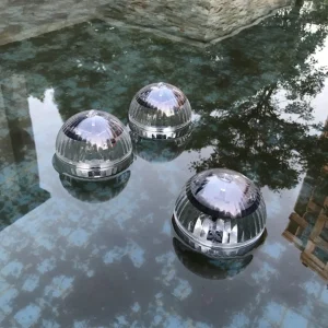Led Solar Floating Lamp Swimming Pool Ball Solar Panel Powered Pond Drift Waterproof Glow Show Disco 2