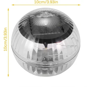 Led Solar Floating Lamp Swimming Pool Ball Solar Panel Powered Pond Drift Waterproof Glow Show Disco 5