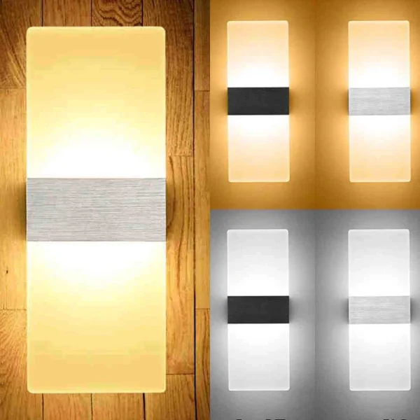 Led Wall Light Up Down Cube Indoor Outdoor Sconce Lighting Lamp Fixture Decor 2