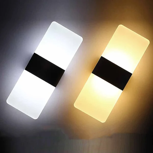 Led Wall Light Up Down Cube Indoor Outdoor Sconce Lighting Lamp Fixture Decor