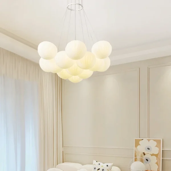 Living Room Chandelier Lnternet Celebrity Cream Wind Nordic Creative Bubble Ball Bedroom Dining Room Simple Modern