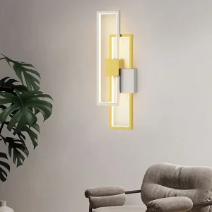 Modern simple long square bedside wall lamp corridor corridor porch wall lamp net red bedroom living 1
