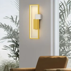 Modern simple long square bedside wall lamp corridor corridor porch wall lamp net red bedroom living 3
