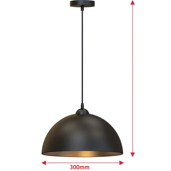 Nordic Retro Industrial Black Ceiling Pendant Lamp Dome Shade E27 Restaurant Dining Room Table Bar Decorative 5