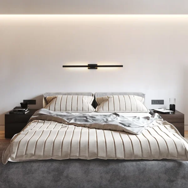 Nordic minimalist long Strip wall light luxury living room background wall bedroom bedside hotel corridor LED 4