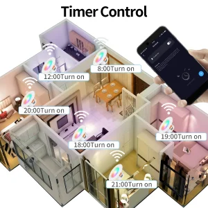 RGB Tuya LED Downlight Dimmable Spotlights Bluetooth Smart Ceiling Lamp Recessed Lights Smart Life Smart Home 4