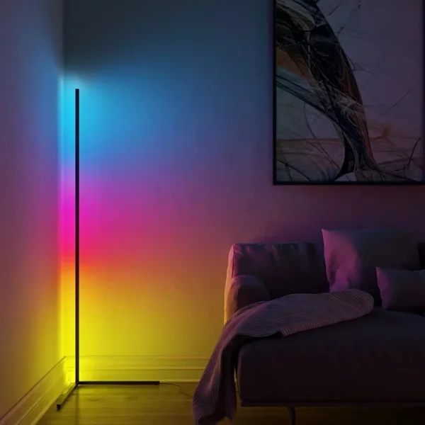 Smart RGB Dream Color Floor Lamp with Music Sync Modern 16 Million Color Changing Standing Mood 1