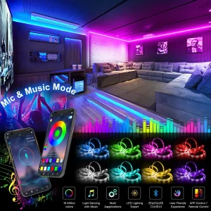 USB LED Strip Lights WiFi RGB 5050 Alexa APP Control Bluetooth Luces Led Flexible Diode Decoration 4