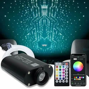 app fiber lamp SMALL DC12V 6W RGBW Car RooM Star Lights LED Optic star ceiling Light 3