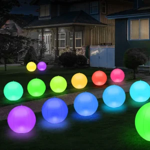 Color Changing Swimming Pool Floating Ball Light Remote Control Solar Pool Lights Ip68 Wateproof For Garden 1