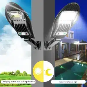 Led Outdoor Yard Light Ip65 Waterproof Motion Sensor Solar Street Light Multifunction Solar Lamp For Garden 4