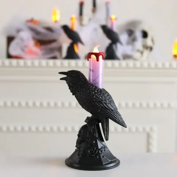 Gothic Crow Desk Lamp