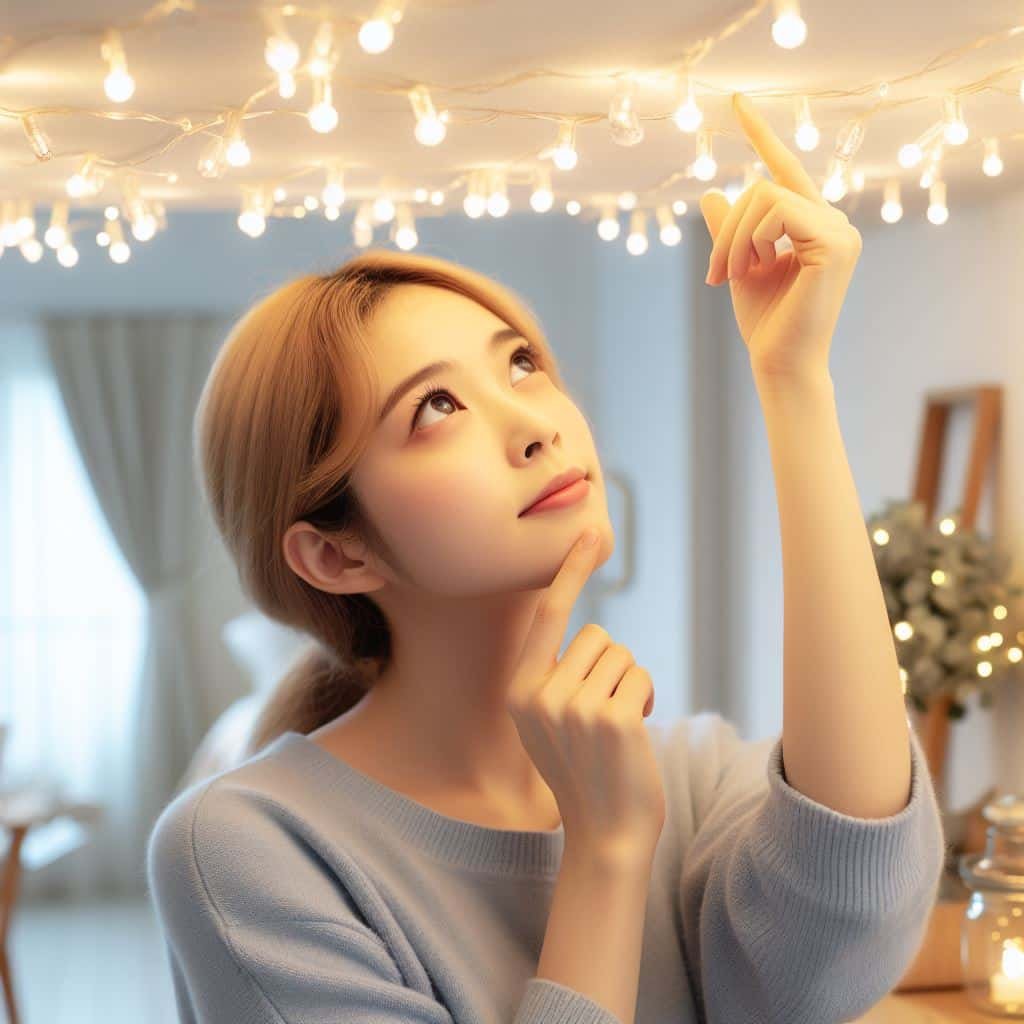 How To Put Fairy Lights On A Ceiling