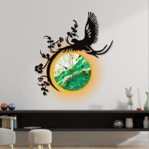 Eagle Dial Clock Unique Designed Elegant Wall Clock Wall Clock New Flying Eagle Style For Home Decoration 1